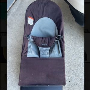 BabyBjorn Bouncer Balance Soft, Cotton, Black/Dark Gray